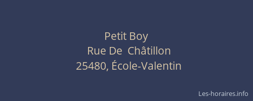 Petit Boy