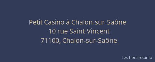 Petit Casino à Chalon-sur-Saône