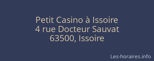 Petit Casino à Issoire