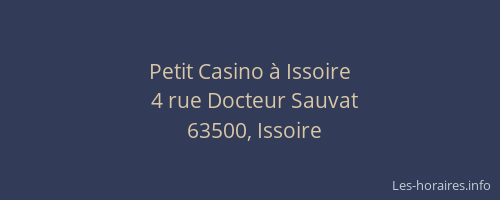Petit Casino à Issoire