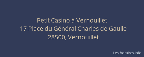 Petit Casino à Vernouillet