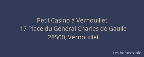 Petit Casino &agrave; Vernouillet
