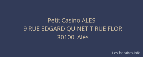 Petit Casino ALES