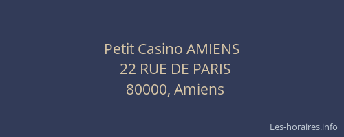 Petit Casino AMIENS