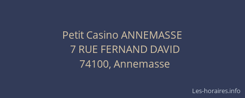 Petit Casino ANNEMASSE