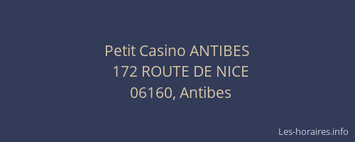 Petit Casino ANTIBES