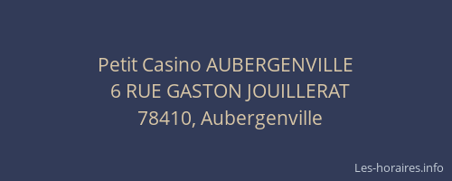 Petit Casino AUBERGENVILLE