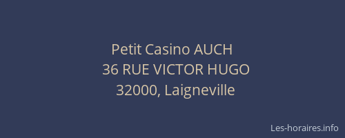 Petit Casino AUCH