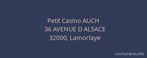 Petit Casino AUCH