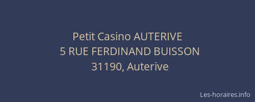 Petit Casino AUTERIVE
