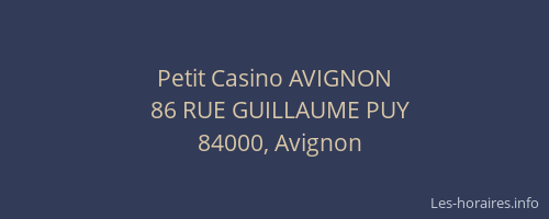 Petit Casino AVIGNON
