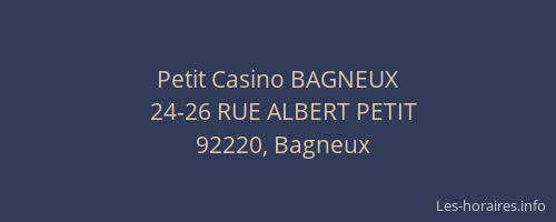 Petit Casino BAGNEUX