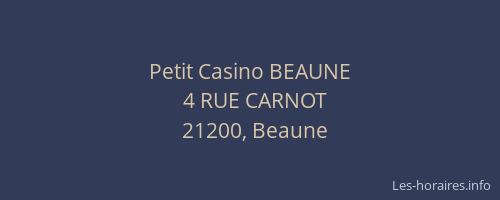 Petit Casino BEAUNE