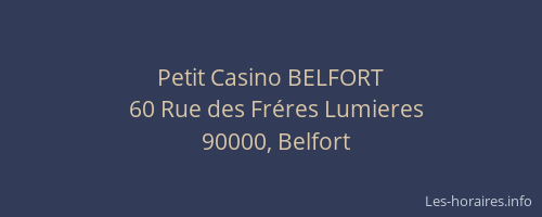 Petit Casino BELFORT