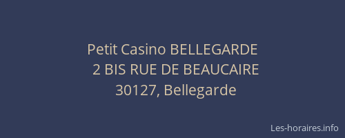 Petit Casino BELLEGARDE