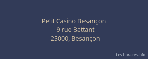 Petit Casino Besançon