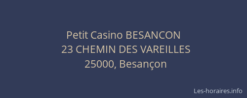 Petit Casino BESANCON