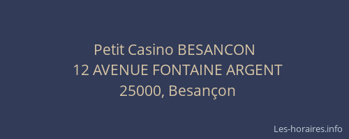 Petit Casino BESANCON