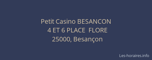 Petit Casino BESANCON