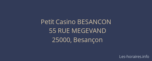 Petit Casino BESANCON