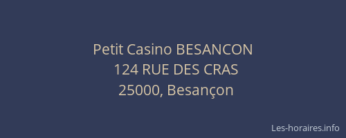 Petit Casino BESANCON