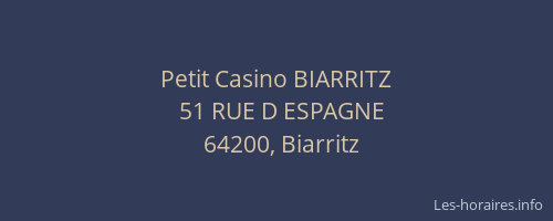 Petit Casino BIARRITZ