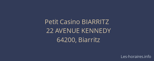 Petit Casino BIARRITZ