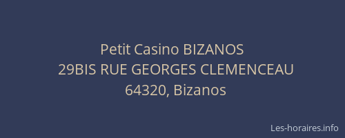 Petit Casino BIZANOS