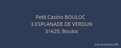Petit Casino BOULOC