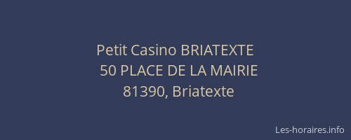 Petit Casino BRIATEXTE