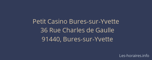 Petit Casino Bures-sur-Yvette