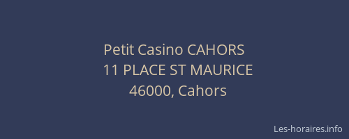 Petit Casino CAHORS