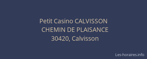 Petit Casino CALVISSON