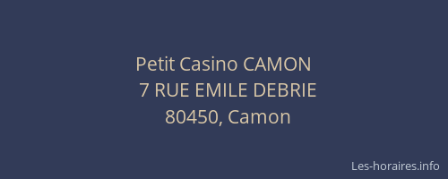 Petit Casino CAMON