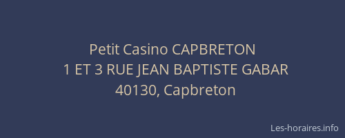 Petit Casino CAPBRETON
