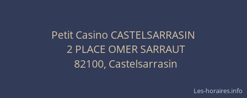 Petit Casino CASTELSARRASIN