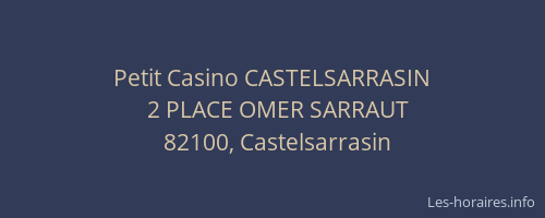 Petit Casino CASTELSARRASIN