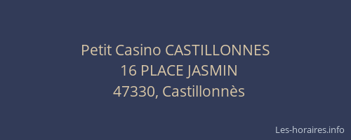 Petit Casino CASTILLONNES