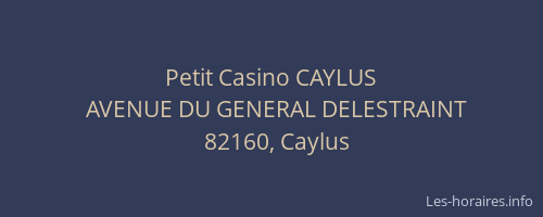 Petit Casino CAYLUS