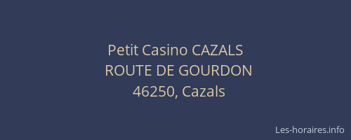Petit Casino CAZALS