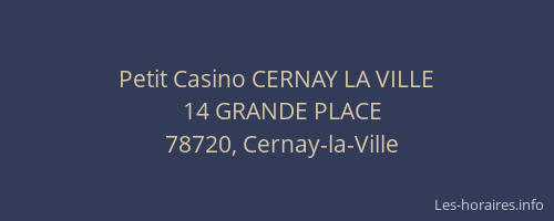 Petit Casino CERNAY LA VILLE