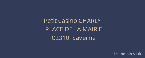 Petit Casino CHARLY