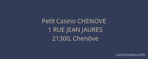 Petit Casino CHENOVE