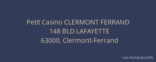Petit Casino CLERMONT FERRAND