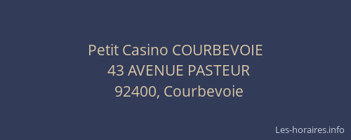 Petit Casino COURBEVOIE