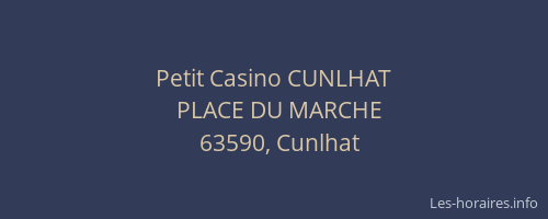 Petit Casino CUNLHAT