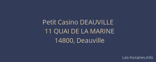 Petit Casino DEAUVILLE