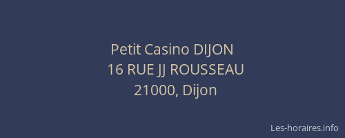 Petit Casino DIJON