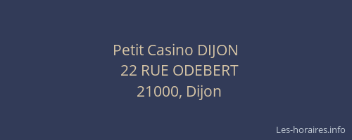 Petit Casino DIJON