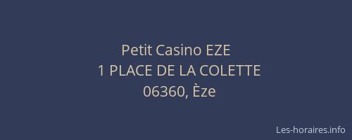 Petit Casino EZE